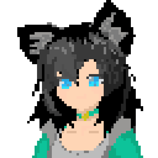 Pixel Art of my VRChat / ChilloutVR / Metaverse avatar.